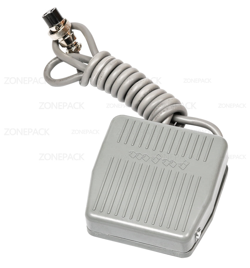 ZONEPACKThe pedal switch TFS-201 Foot Switch Pedal Switch With Self Reset Line 1.4m Cable Length for Electric Filling Machine