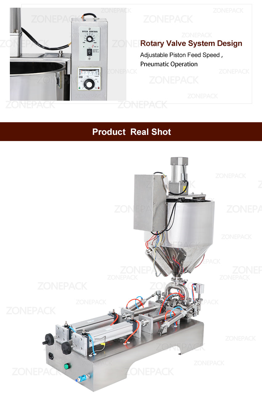 Mixing with Heater Filler Arequipe Viscous Liquid Paste Chocolate Sauce Alcohol Gel Equipment Bottle Filling Machine