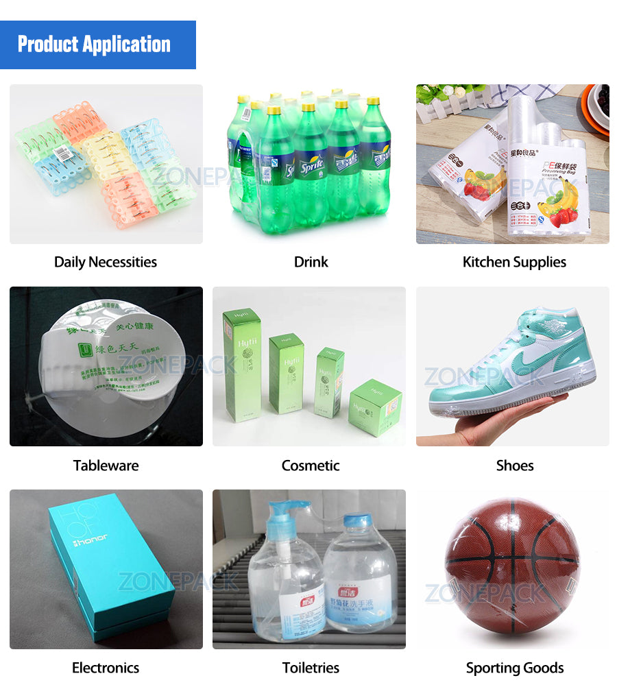 ZONESUN Heat Sealing Package Machine Automatic Shrink Wrapping Machine Plastic Packing Machine