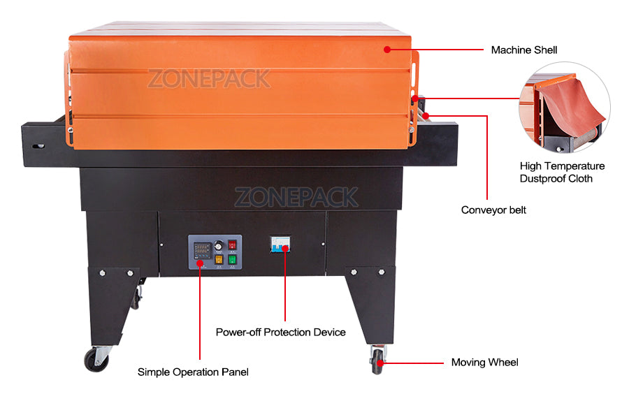 ZONESUN Heat Sealing Package Machine Automatic Shrink Wrapping Machine Plastic Packing Machine