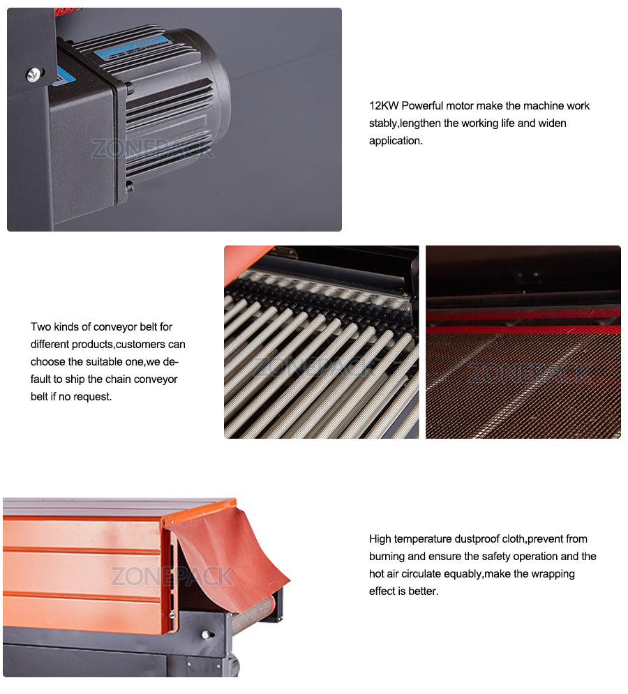 ZONESUN Heat Sealing Package Machine Automatic Shrink Wrapping Machine Plastic Packing Machine