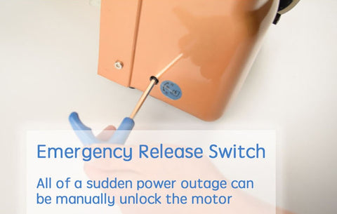 emergency release switch of SD180 swing gate opener