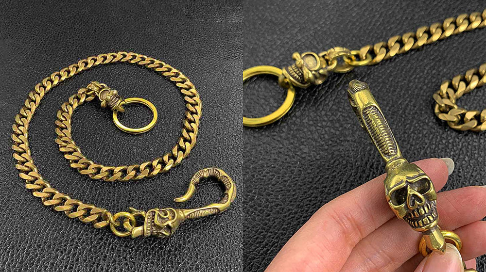 Skull gold chain Clearance