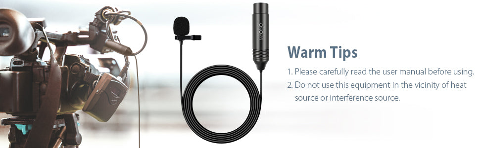 XLR lavalier microphone