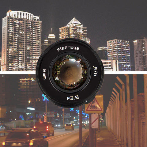 Pixco 8mm F3.8 Fisheye CCTV Lens (C Mount/Micro 4/3 Mount) | Pixco 