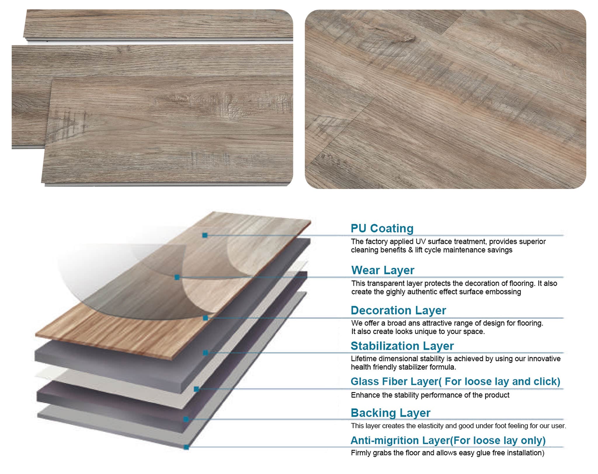 Luxury Vinyl Plank Flooring Provo Oak Rigid Core Diflart