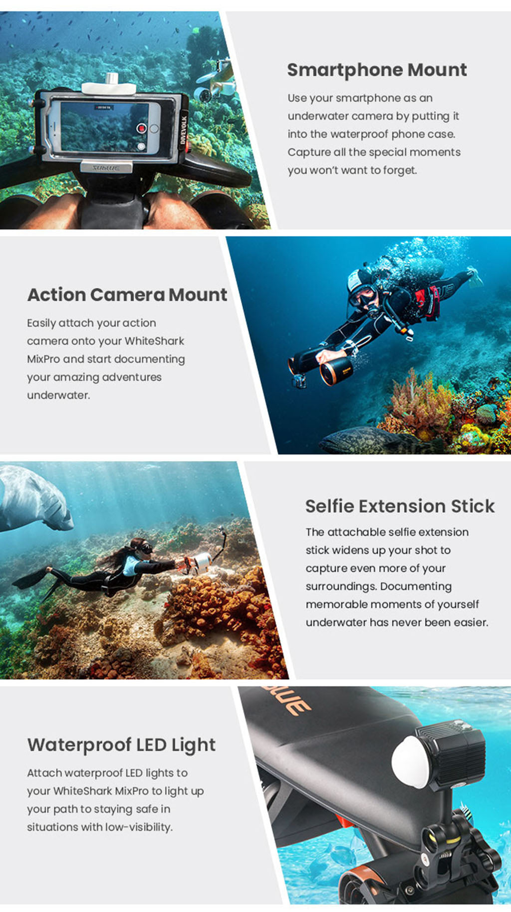 Sublue WhiteShark MixPro Underwater Scooter