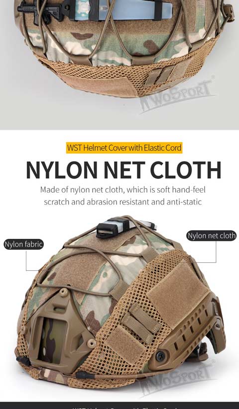 WST Helmet Cover with Elastic Cord
