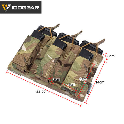 IDOGEAR Triple Double Decker Taco Magazine Pouch Shingle