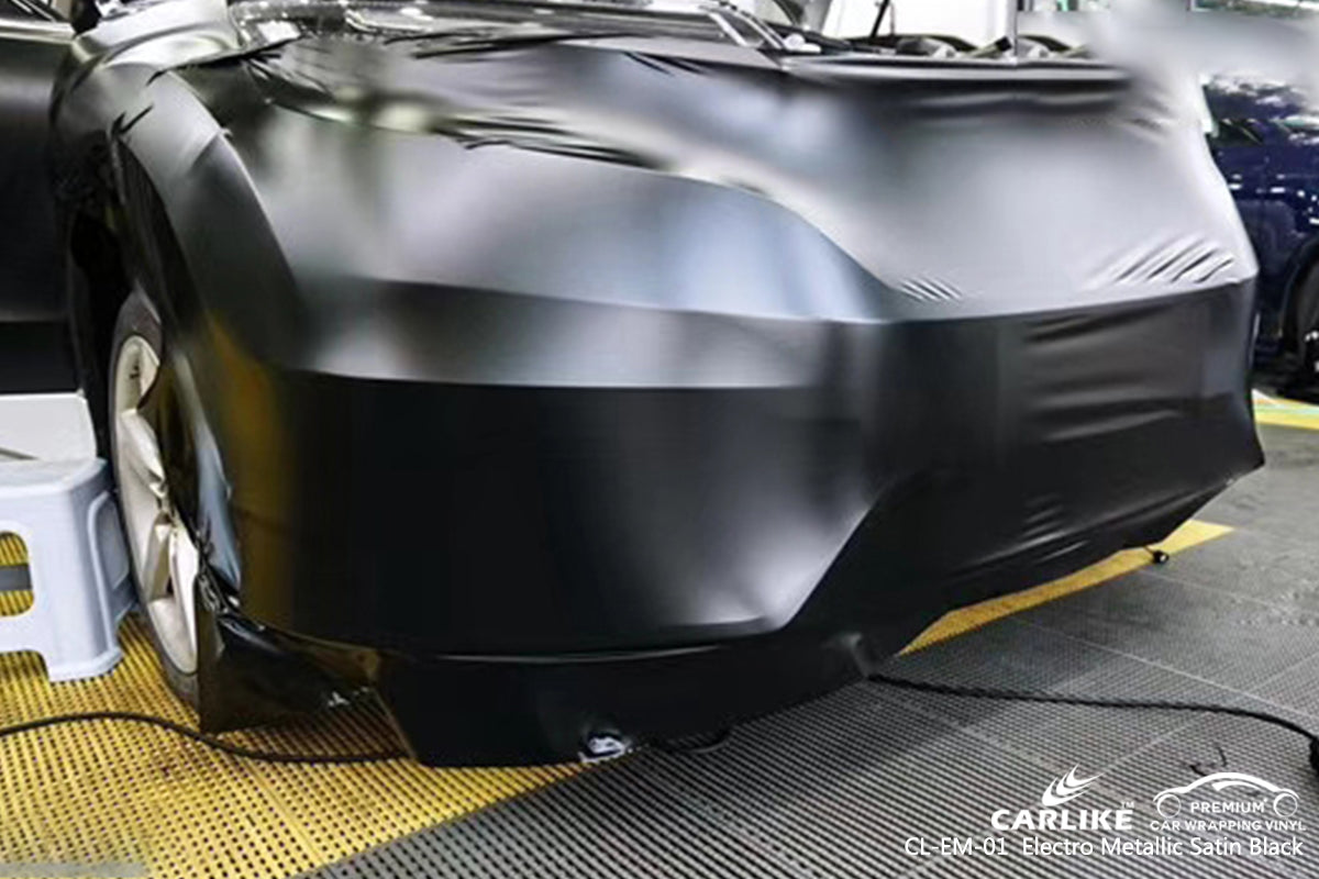CARLIKE CL-EM-01 satin black matte electro metallic auto wrapping film Kayseri Turkey
