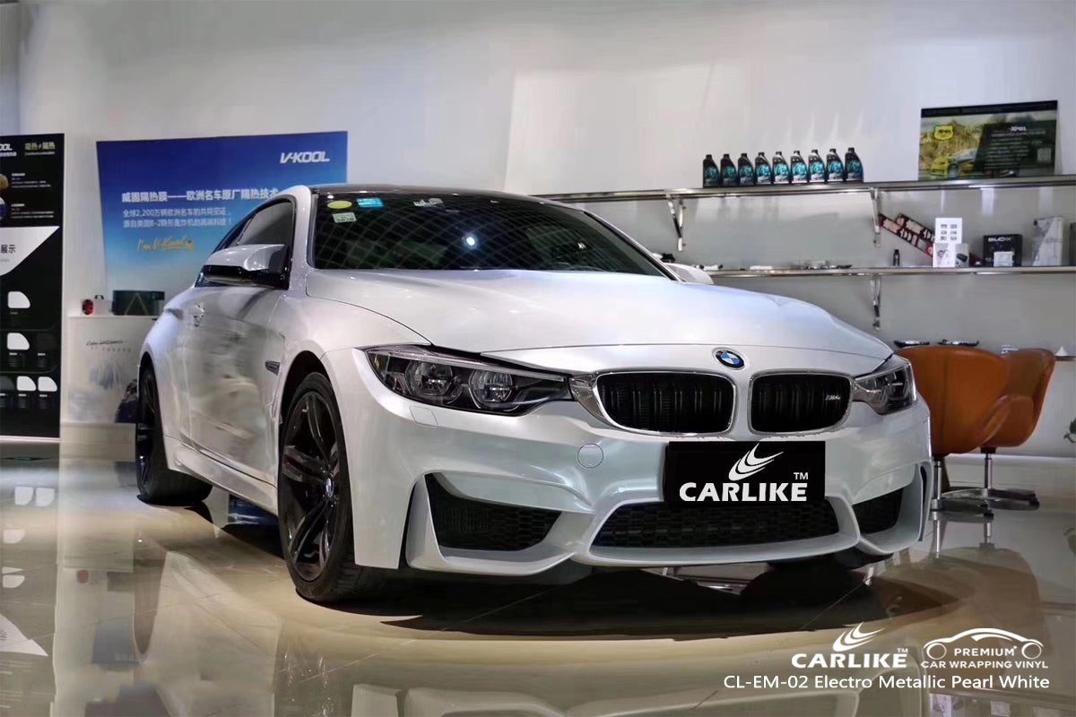Carlike Pearl White Matte Electro Vinyl Wrap Bmw Davao Philippines Carlike Wrap