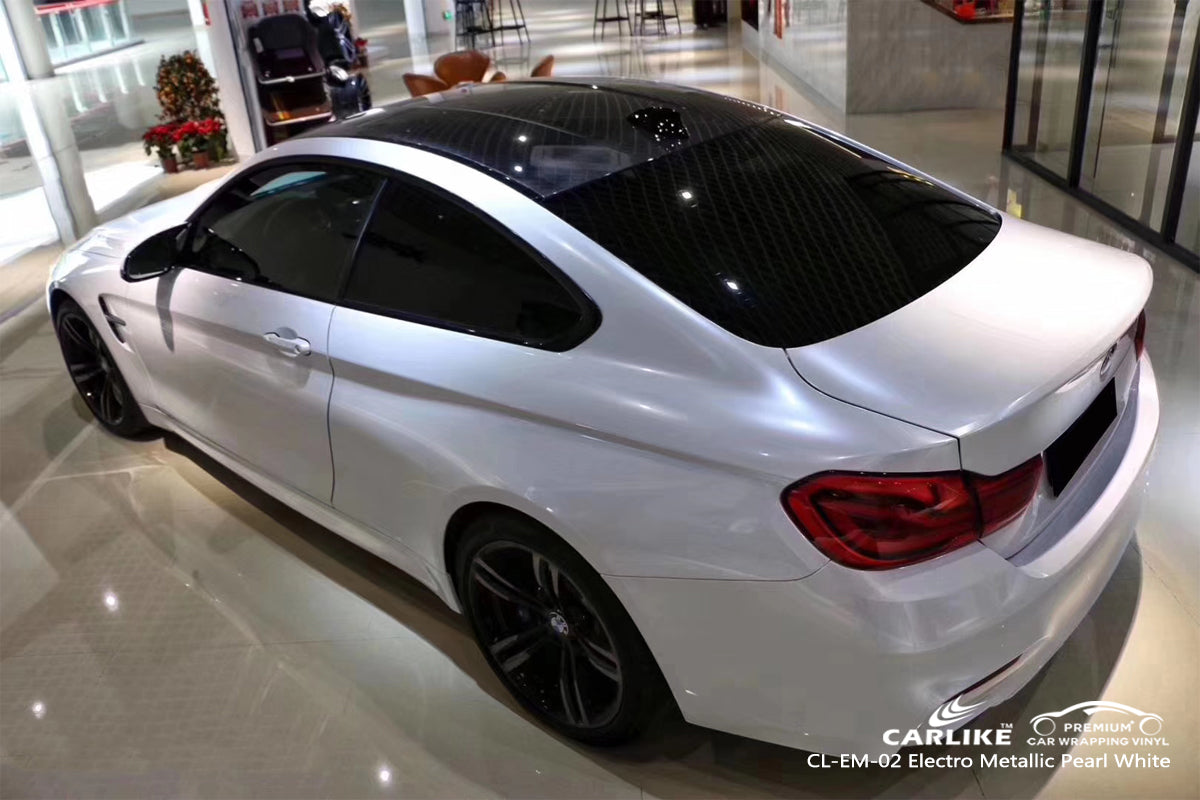 Carlike Blanco Perla Mate Envoltura De Vinilo Electro Bmw Davao Filipinas Carlike Wrap