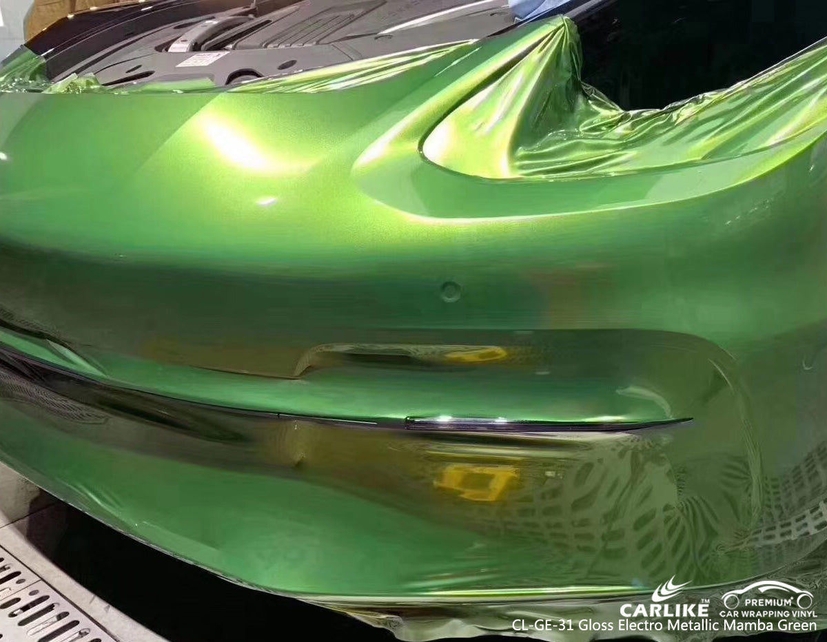 CARLIKE CL-GE-31 gloss electro metallic mamba green vinyl wrapping car Turkey