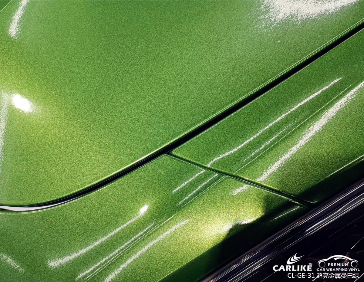 CARLIKE CL-GE-31 gloss electro metallic mamba green vinyl wrapping car Turkey