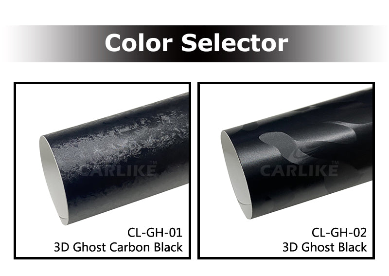 CARLIKE CL-GH 3D Ghost Black Car Wrap Vinyl