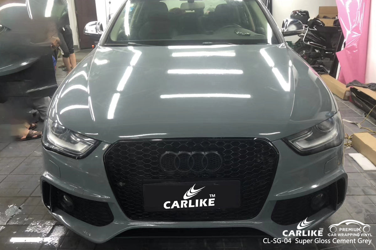 Carlike Cl Sg 04 Super Gloss Cement Grey Vinyl Wrap Car Izmir Turkey Carlike Wrap