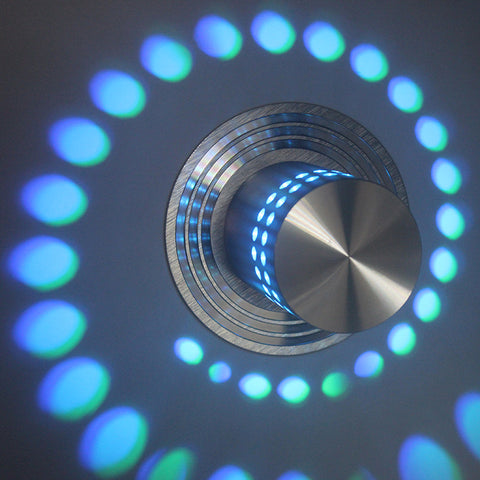 Modern Swirl RGB LED Wall Light