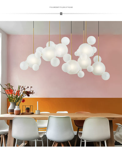 glass ball pendant light