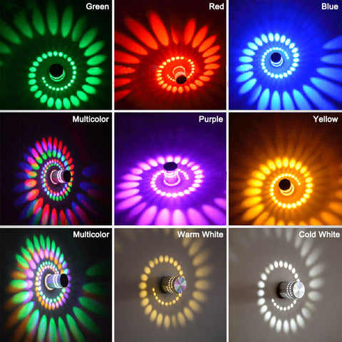 Modern Swirl RGB LED Ceiling Light