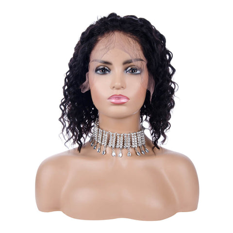best lace front wig-deep wave wig