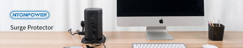 Flat plug power strip with usb