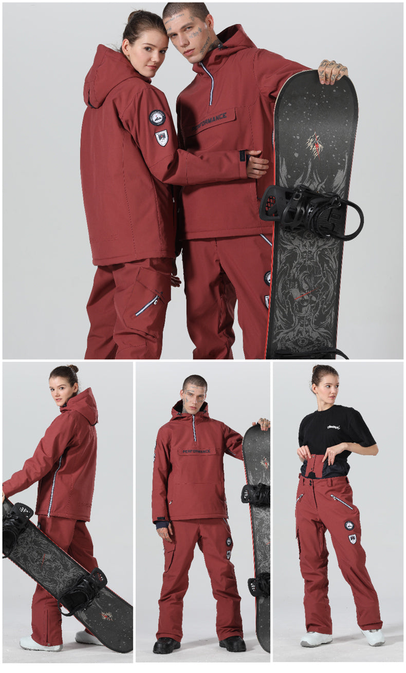 Womens High Experience Two Pieces Snowboard Suit - Jacket & Pants Set