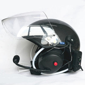 bluetooth paramotor helmet carbon fiber ppg helmet YUENY BTCFYPHH-4000F-8
