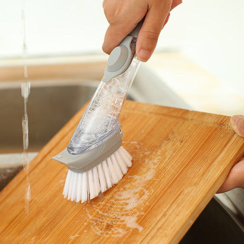 Automatic Liquid Dispensing Kitchen Brush, Multipurpose Dish Brush