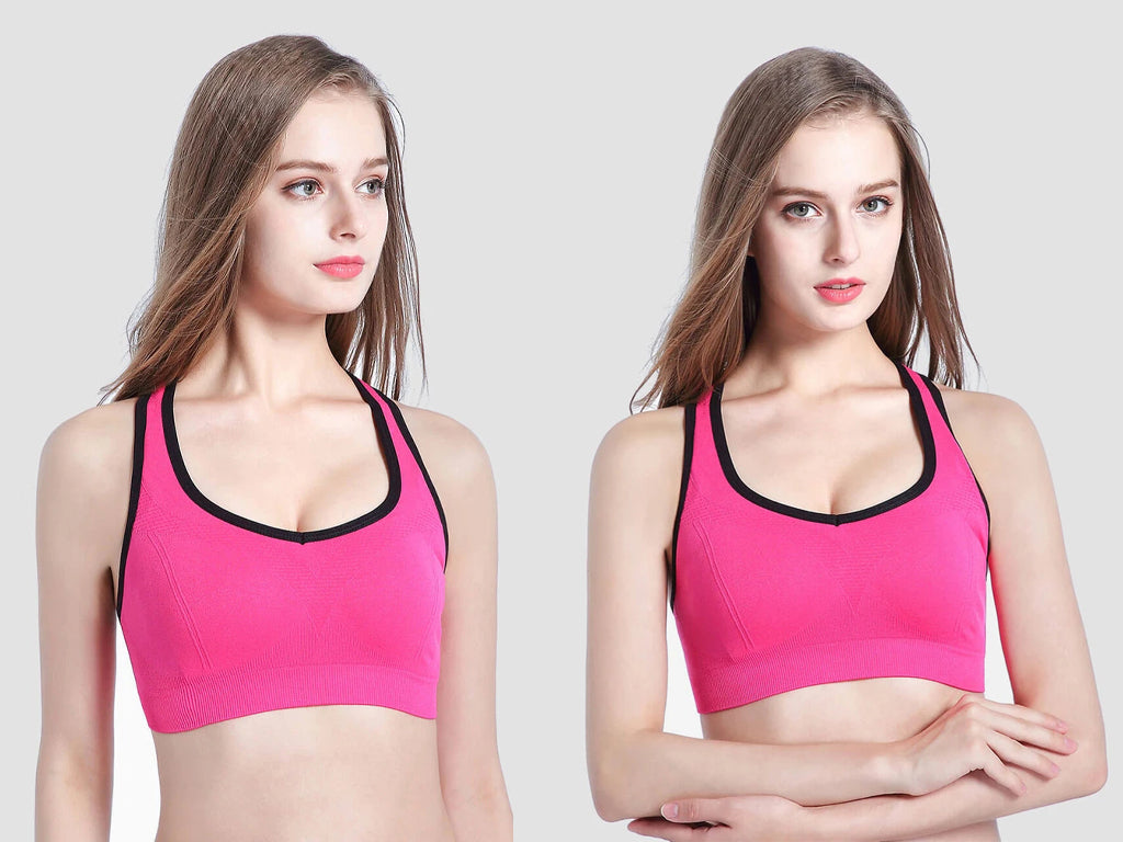 pink sport bra