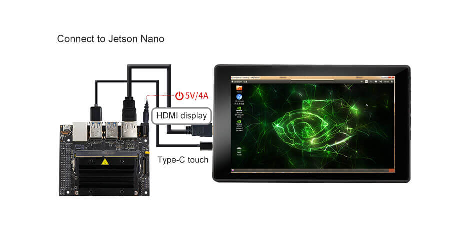 15.6inch HD touch screen compatible with Raspberry Pi and Jetson NANO