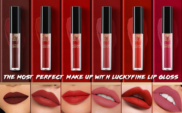 6 Farben Matte Velvet Liquid Lipstick Geschenkset, wasserdicht und langlebig, hohe Pigmentierung