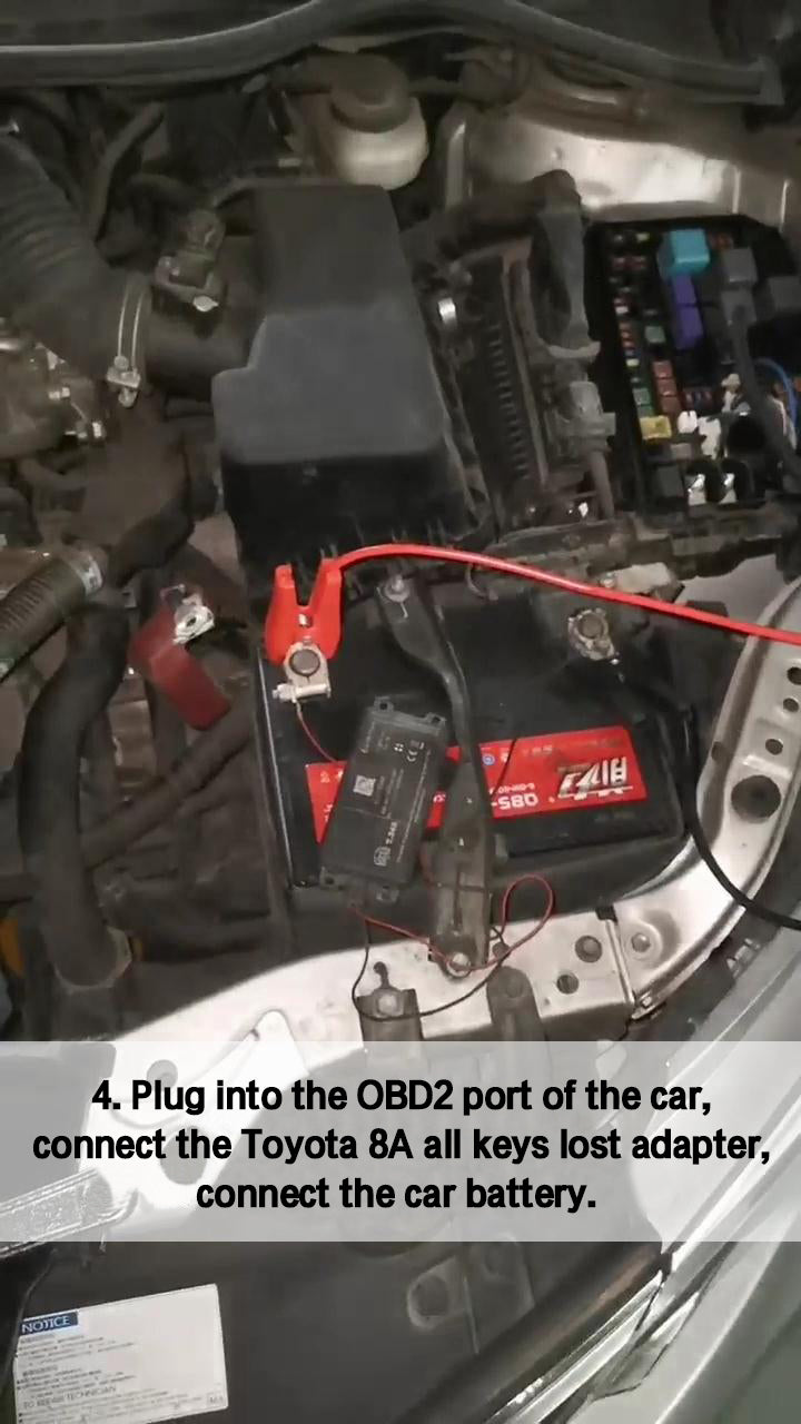 4. Plug into the OBD2 port of the car