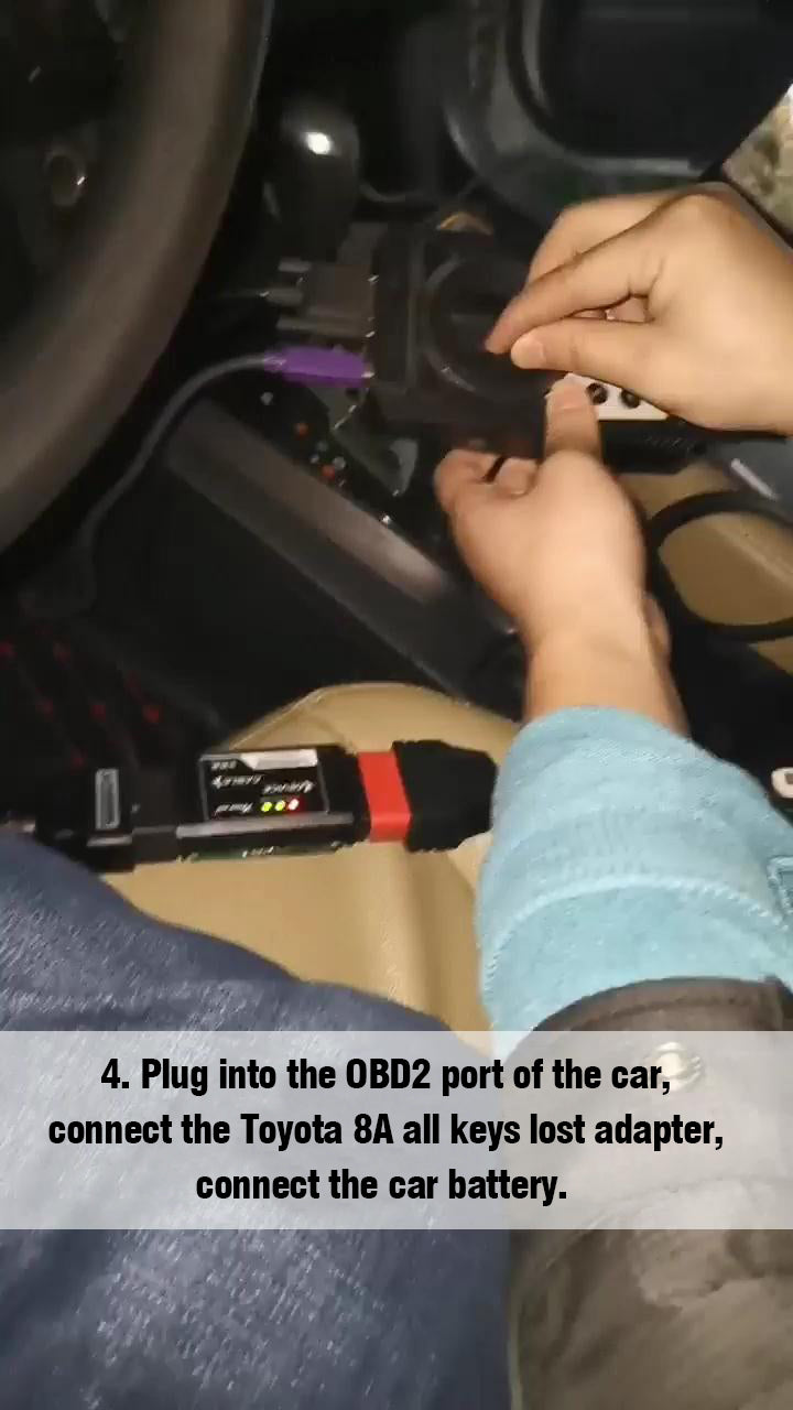 4. Plug into the OBD2 port of the car