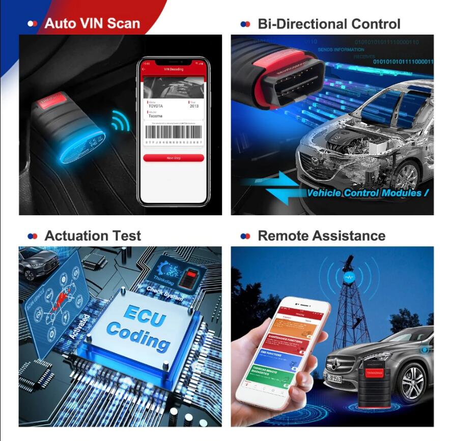 Thinkdiag support Action test functions. it is a powerful functions, one professional diagnostic tool must have this function!!!