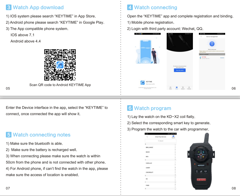 Original KEYDIY KD Smart Watch KD-SW02 Liquid Crystal - vxdas