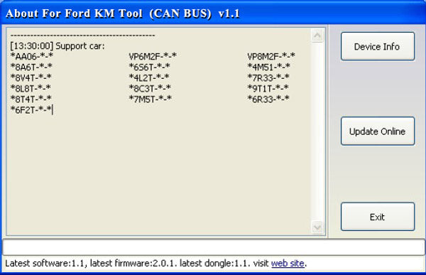 While change KM, just follow the tips give in software bottom. You can try some times if Write KM failed.