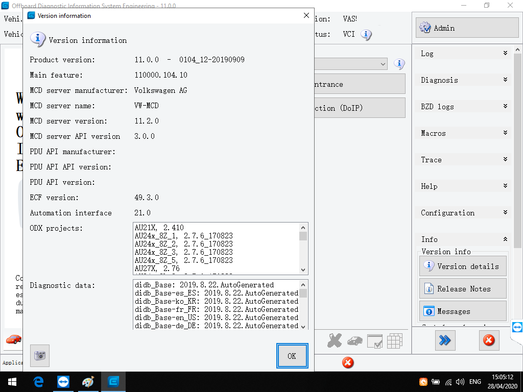 ODIS Engineer software V11.0