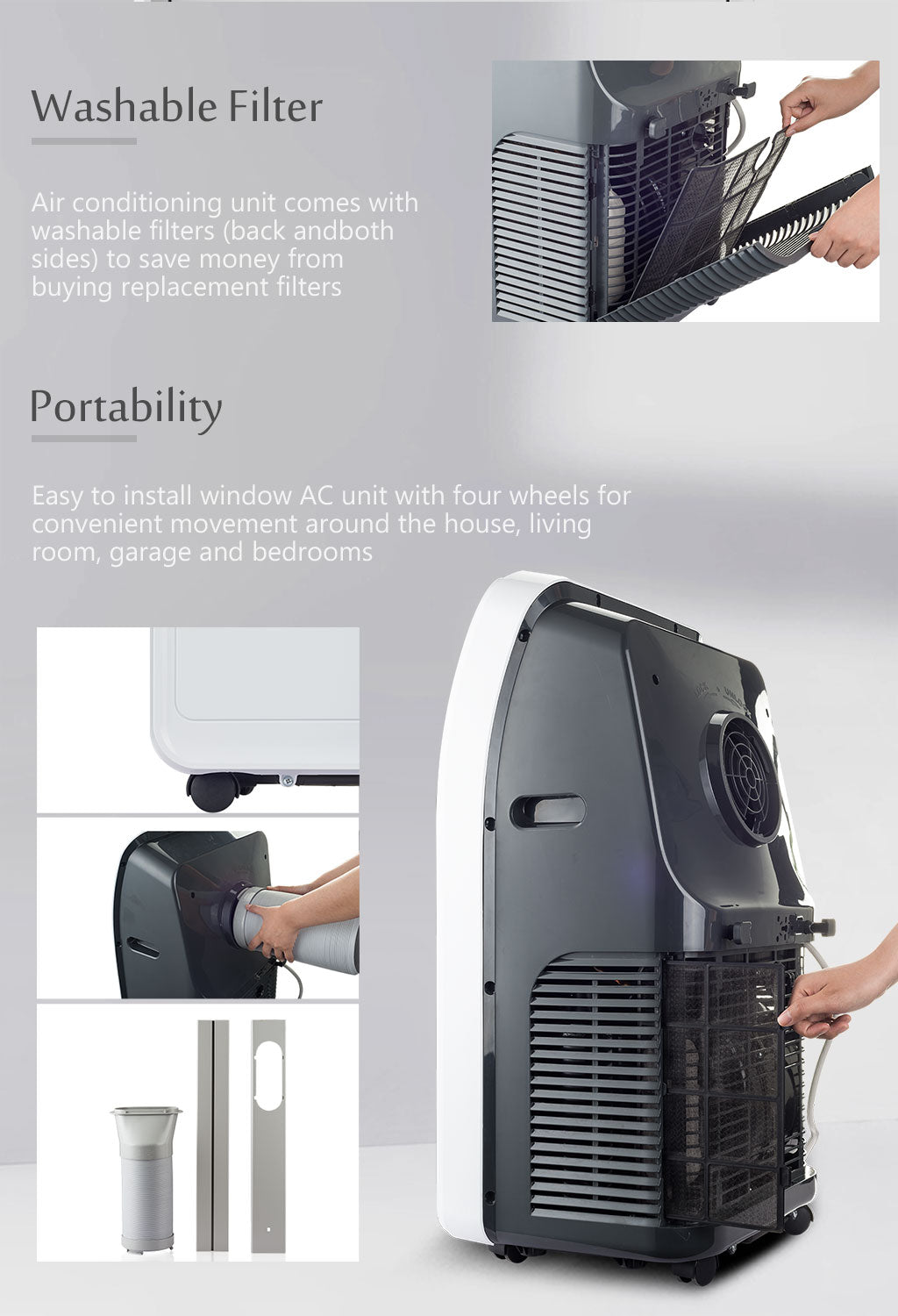 Ukoke USPC01W Smart Wifi Portable Air Conditioner, Works with Alexa, 12000BTU, 4 | eBay