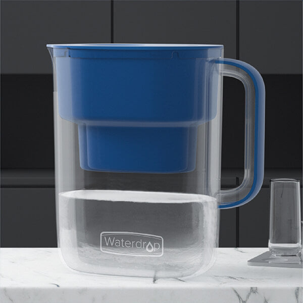 water filter pitcher blue