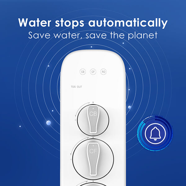 Water stops automatically