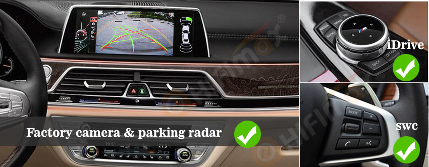 android bmw 7 g11 navigation support factory functions , idrive, steering wheel controls etc