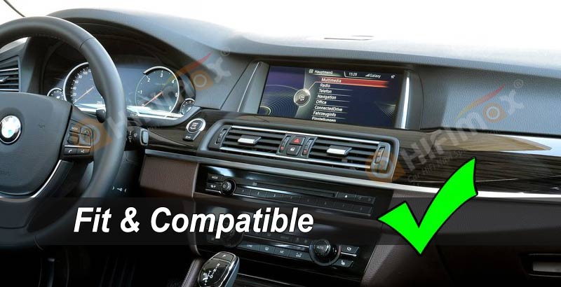 bmw 5 series f10 f11 f18 original dashboard with nbt interface on display