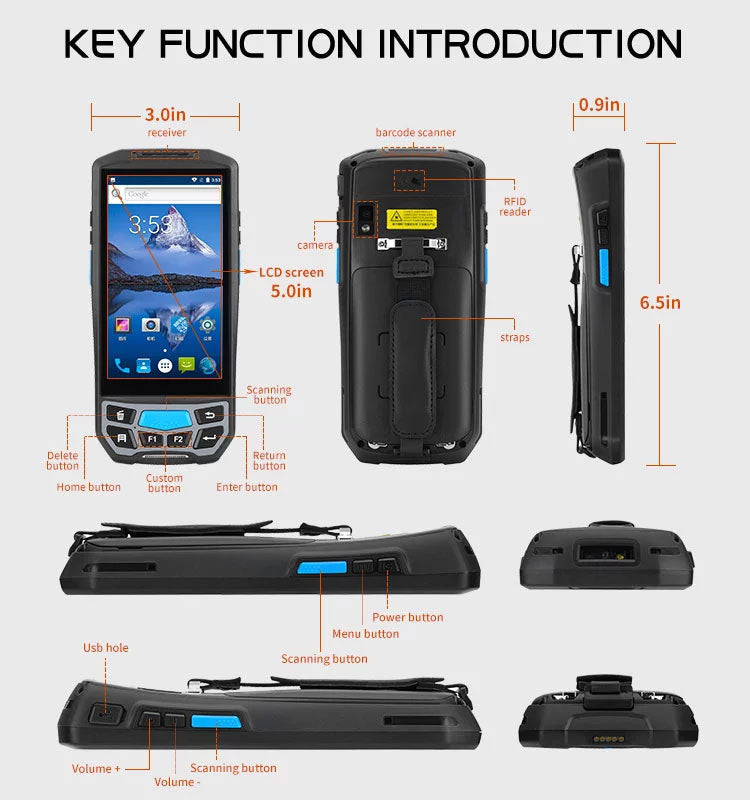 Android Handheld Barcode Scanner PDA