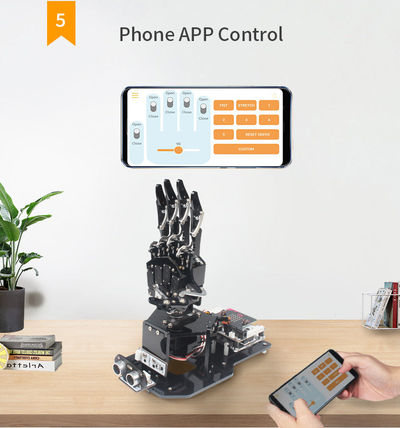 robot-construction-humanoide-main-uhandbit-hiwonder-micro-bit-programmable-apprentissage-ia-1 Robot de construction humanoïde main uHandbit Hiwonder micro:bit programmable apprentissage IA