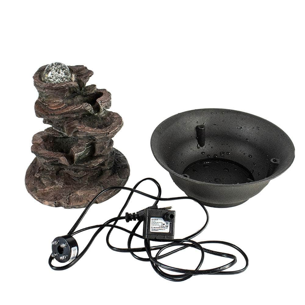 Ferrisland® 4-Tier Cascading Resin-Rock Falls Tabletop Water