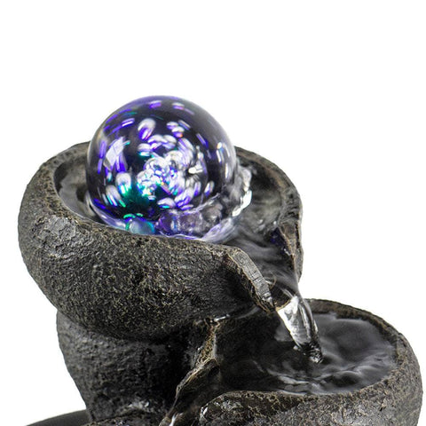 Relaxation 3-Step Little Water Fountain with Light
