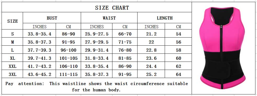FeelinGirl Best Neoprene Vest For Weight Loss Plus Size Shapewear With Zipper