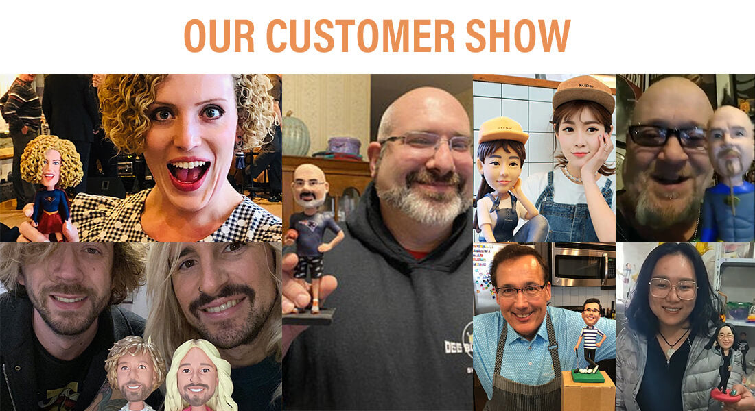 Bobblehead customer presentation picture