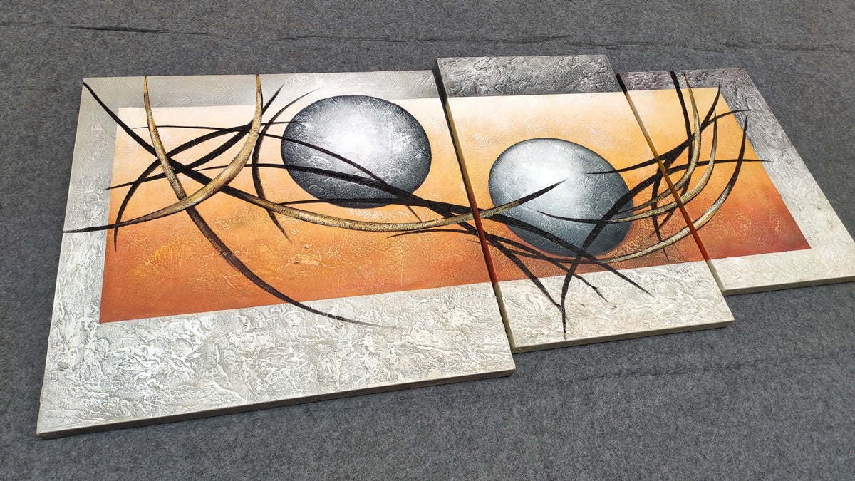 Painting Samples Of Acrylic Painting 3 Piece Canvas Painting