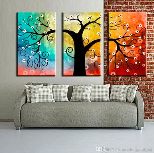 3 Piece Wall Art, Abstract Art for Sale, Canvas Painting, Wall Art Set, Large Oil Painting, Modern Art